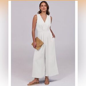 White jumpsuit size small NWT